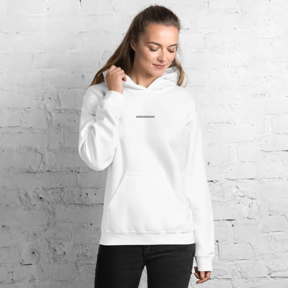 Weekending Hoodie in White or Grey