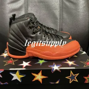 WMNS Nike Air Jordan 12 WNBA Brilliant Orange Black White