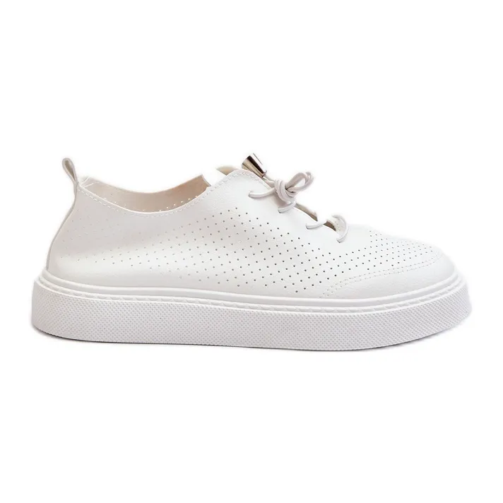 Women's Openwork Sneakers White Unassemia