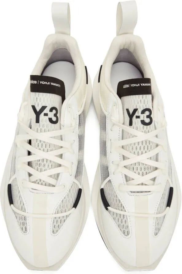 Y-3 White & Black Shiku Run Sneakers